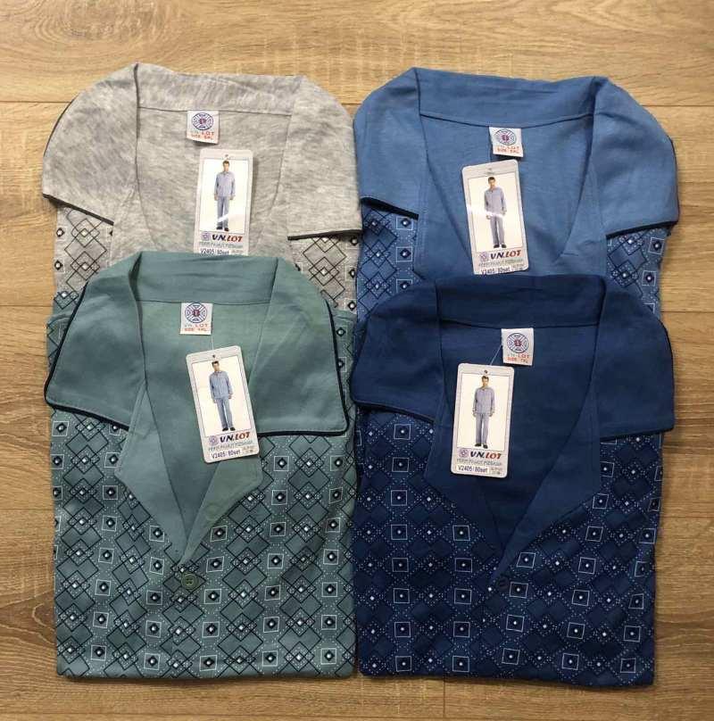 Чоловіча піжама (кофта+штани) тонка Батальна до 8XL домашній костюм Алекс Комплект чоловічий, фото 1