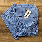 Чоловіча піжама (кофта+штани) тонка Батальна до 8XL домашній костюм Алекс Комплект чоловічий, фото 6