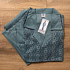 Чоловіча піжама (кофта+штани) тонка Батальна до 8XL домашній костюм Алекс Комплект чоловічий, фото 4