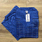 Чоловіча піжама (кофта+штани) тонка Батальна до 8XL домашній костюм Алекс Комплект чоловічий, фото 9