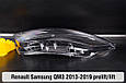 Скло фари Renault Samsung QM3 (2013-2019) дорест/рест ліве, фото 5