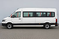 Нижние молдинги стекол длинная база (10 шт, нержавейка) для Man TGE 2017- гг