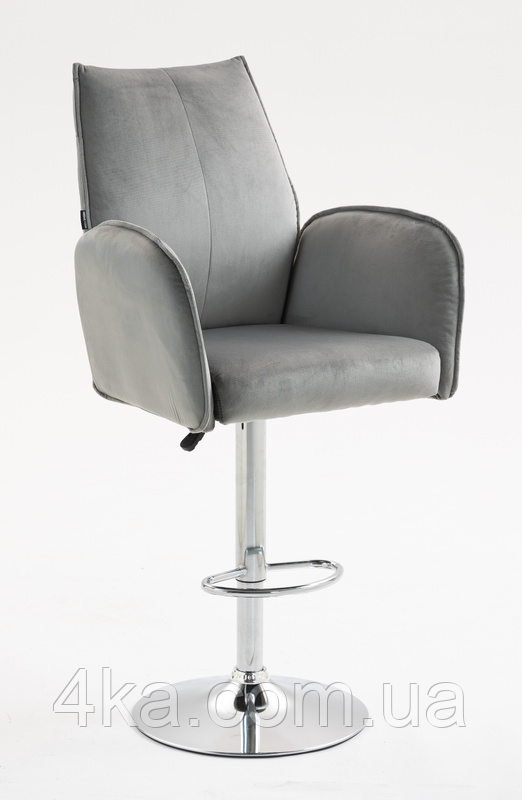 Крісло барне HR280W, велюр, cталь