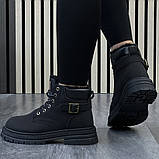36 р. Черевики жіночі чорні зима утеплені (128867), фото 2