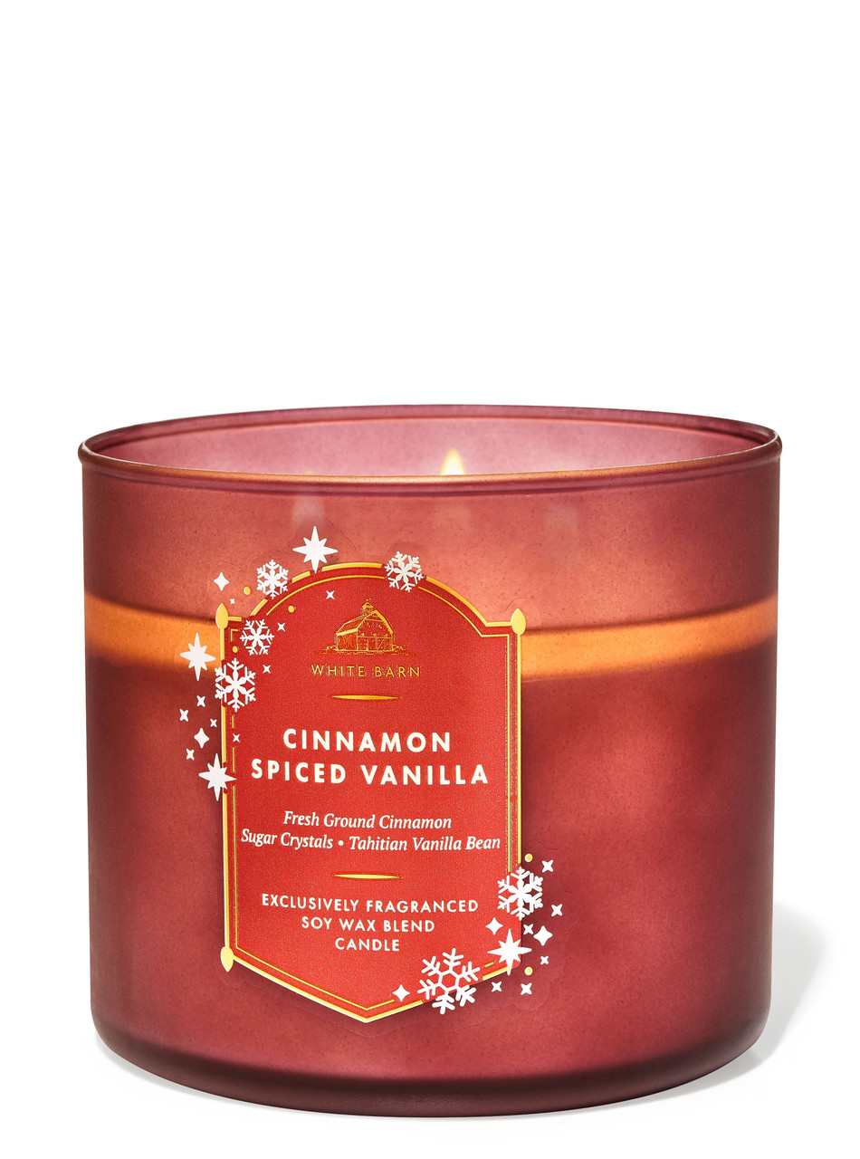 Свічка Bath & Body Works — Cinnamon Spiced Vanilla на 3 гноти / 411 г, фото 1