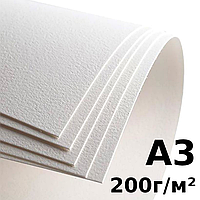 Папір для акварелі (А3, 200г/м², 1 аркуш)
