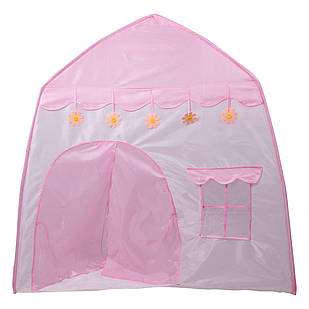 Дитячий ігровий намет будиночок для дівчаток 125×100×120 см намет будиночок для дітей Рожевий HP-S-1NDP