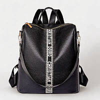 Рюкзак жіночий міський еко-шкіра 33*32см чорний (5-0364)