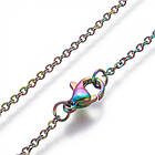 Комплект Ланцюжок з Кулоном і Сережки-цвяхи, Нерж. Сталь, Серце, 45см, Кулон 18.5x16мм, Сережки 9мм, фото 2