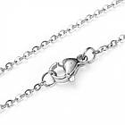 Комплект з Нержавіючої Сталі, Кольє з Підвіскою та Сережки-гвоздики, Кішка, 45см, фото 2