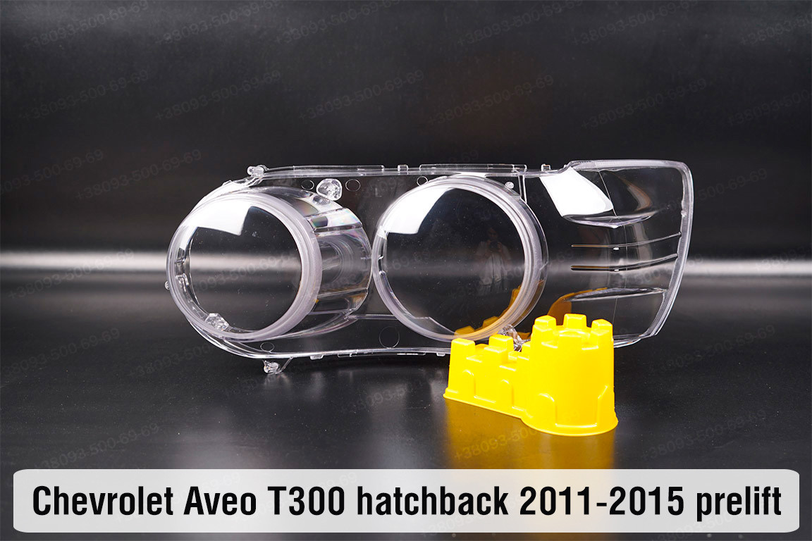 Скло фари Chevrolet Aveo T300 hatchback (2011-2015) дорест ліве, фото 1