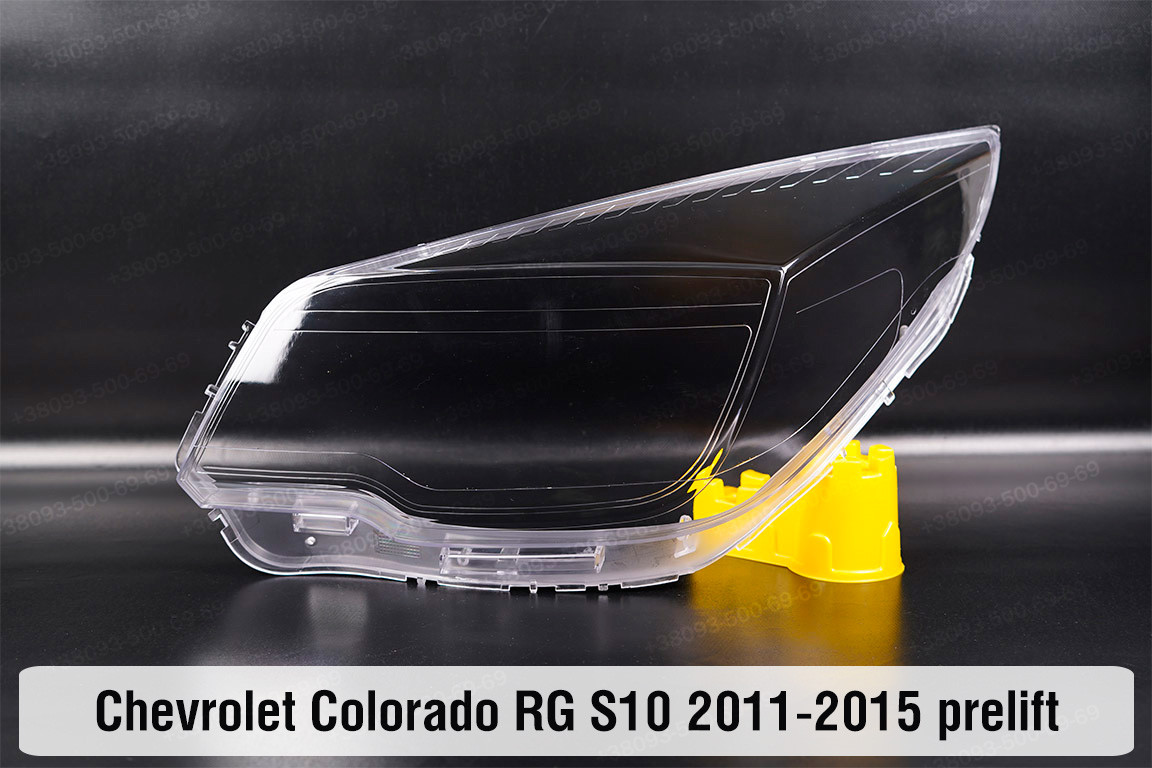 Скло фари Chevrolet Colorado RG S10 (2011-2015) дорест ліве, фото 1