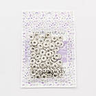 Намистини-Роздільники, Біжутерний Сплав, Плоскі Круглі, Античне Срібло, 7x2.1м, Отвір 2мм, близько 57шт/25г, фото 2