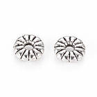 Намистини-Роздільники, Біжутерний Сплав, Плоскі Круглі, Античне Срібло, 7x2.1м, Отвір 2мм, близько 57шт/25г, фото 3