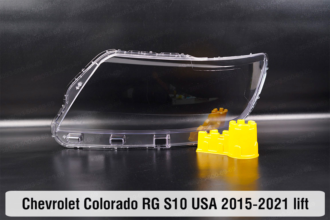 Скло фари Chevrolet Colorado RG S10 USA (2015-2021) 1 рест ліве, фото 1