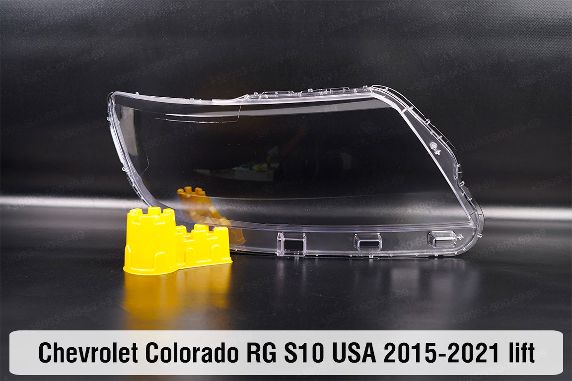 Скло фари Chevrolet Colorado RG S10 USA (2015-2021) 1 рест праве, фото 1