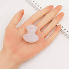 Масажер для обличчя Грибок, Натуральний Рожевий Кварц, 36~41.5x27~38мм, 1 шт., фото 2