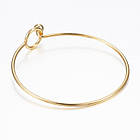 Браслет з Нержавіючої Сталі 304, Золото, Внутрішній діаметр 6~6,5см, Ширина 2~14мм, Товщина: 2~6мм, 1 шт., фото 2