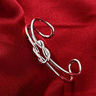 Браслет Манжет з Латуні, Срібло, 65мм, 1 шт, фото 4