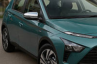 Накладки на Зеркала (2 шт., Нержавейка) для Hyundai Bayon 2021- гг