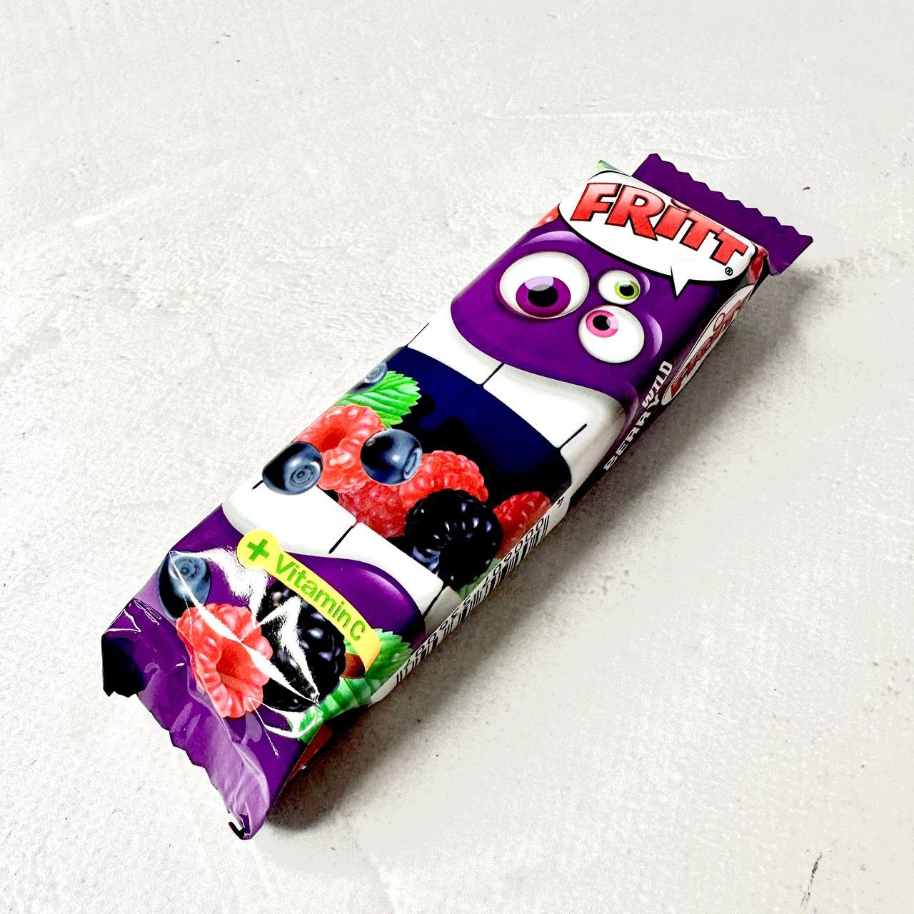 Жувальні цукерки зі смаком лісових ягід і вітаміном С Fritt 70 г