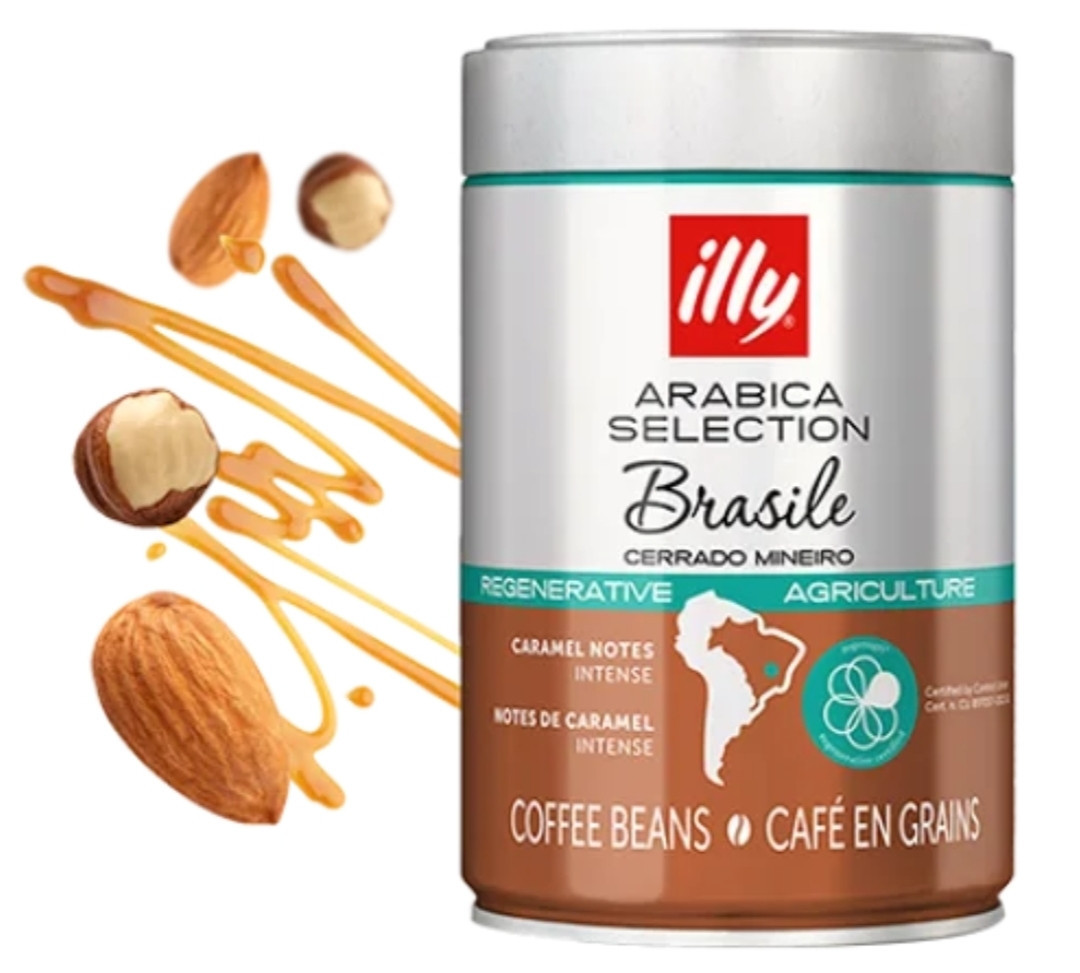 ОРИГІНАЛ! Кава в зернах illy BRASILE Arabica Selection 250г ж/б Італія (Іллі Brazil, іллі Бразилія), фото 1