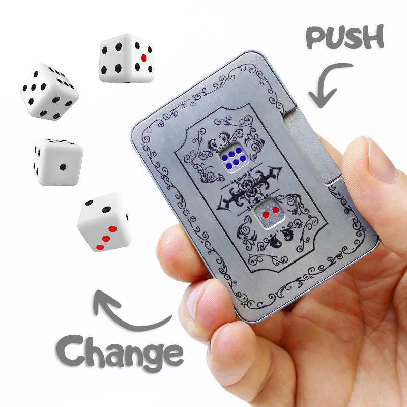 Металевий Антистрес Joker Fidget Клікер Гральні Кубики (01553)