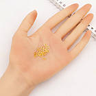 Колечка Одинарні Відкриті Залізні Овальні, Позолота 14К, 5.5x4.3x0.7мм, близько 1140шт/50г, фото 3