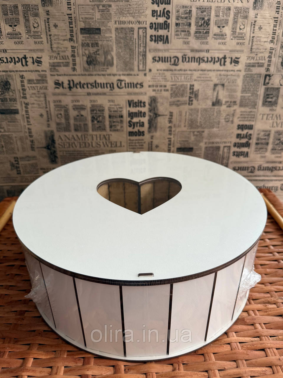 Подарунковий бокс з секціями коробка з серцем з кришкою, фото 1