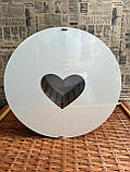 Подарунковий бокс з секціями коробка з серцем з кришкою, фото 3