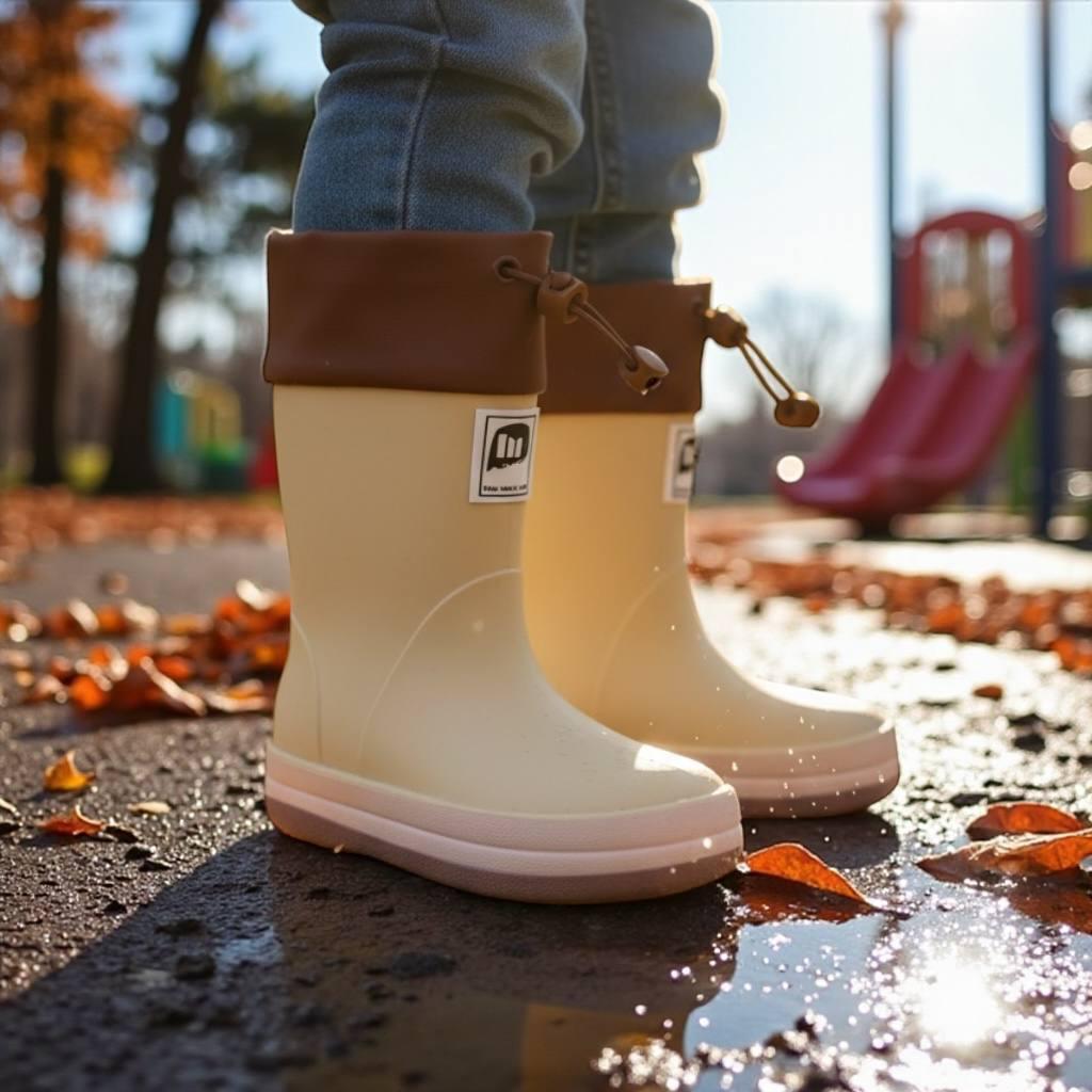 Дитячі гумові чобітки з утепленою серединою на дощовиту погоду, легкі для хлопчика. РАЗМЕР: 25-30, фото 1