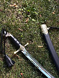 Шабля ручної роботи «Козацька #2» зі сталі  40х13/52 HRC., фото 6
