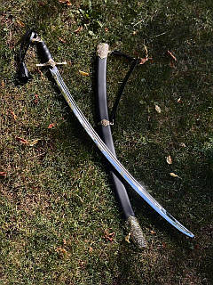 Шабля ручної роботи «Козацька #2» зі сталі  40х13/52 HRC.