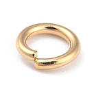 Колечка Одинарні Відкриті, Латунь, Позолота 24К, 6x1мм, Внутрішній Діаметр 4мм, 10 шт, фото 3