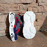 Кроссовки текстиль + замша на высокой подошве ДШ, фото 3