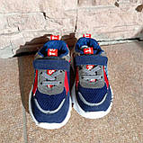 Кроссовки текстиль + замша на высокой подошве ДШ, фото 5