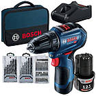 Дриль-шурупокрут Bosch GSR 12V-30 з 2xGBA 12V 2,0Ah (06019G9001)