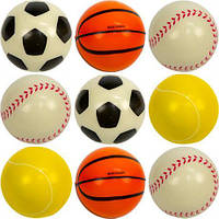 От 12 шт. М'яч поролоновий  "Спорт" 6см 14-37 купить оптом
