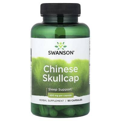 Swanson, шоломниця китайська (Chinese Skullcap), 400 мг, 90 капсул, фото 1