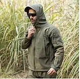 Міська чоловіча демісезонна куртка Soft Shell — стиль і комфорт до –5°, фото 4