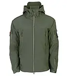 Чоловіча демісезонна куртка Soft Shell олива до –5 °C з кишенями, фото 2