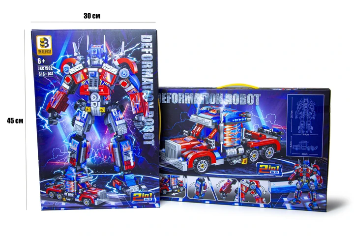 Конструктор JKS7502 Робот-трансформер Deformation Robot 2в1 Оптимус Прайм 616 деталей, фото 1