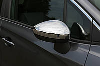 Накладки на Зеркала (2 шт., Нержавейка) OmsaLine - Итальянская Нержавейка для Citroen C-3 2009-2016 гг