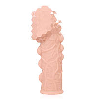 Насадка на член Kokos Extreme Sleeve ES.09 розмір M, потовщуюча, стимулюючий рельєф, Телесный