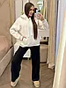 Худі жіноче оверсайз на флісі UNI 02 L/XL - 46/52 Молоко, фото 4