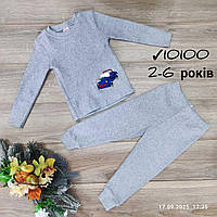 Костюм-двійка дитячий теплий трикотажний на хлопчика 2-6 років (3кв) "MANGO" недорого від прямого постачальника