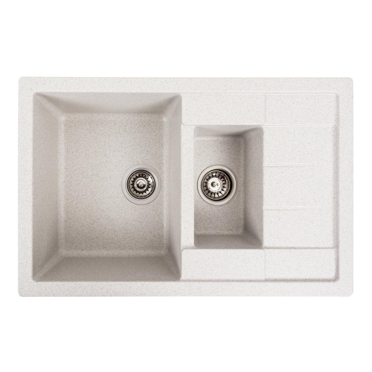 Гранитная мойка для кухни VALESO 7850W TOSKANA матовая Топаз, фото 1