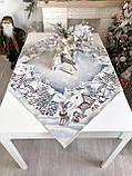 Гобеленова Новорічна скатертина 97х100 см. Limaso G-34398, фото 4