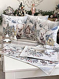 Доріжка на стіл Новорічна, 37x100 см., гобеленова Limaso G-34398, фото 6