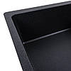 Гранитная мойка для кухни Platinum 7850 ROMA матовий Карбон, фото 2
